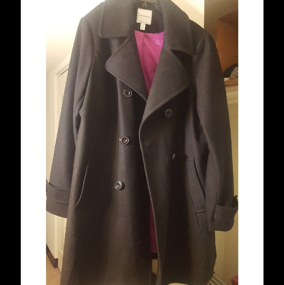 Plus Size Long Peacoat